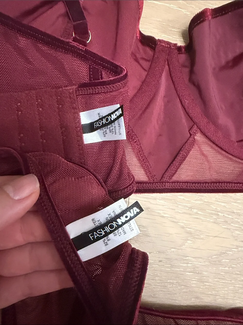 Fashion Nova velvet cups